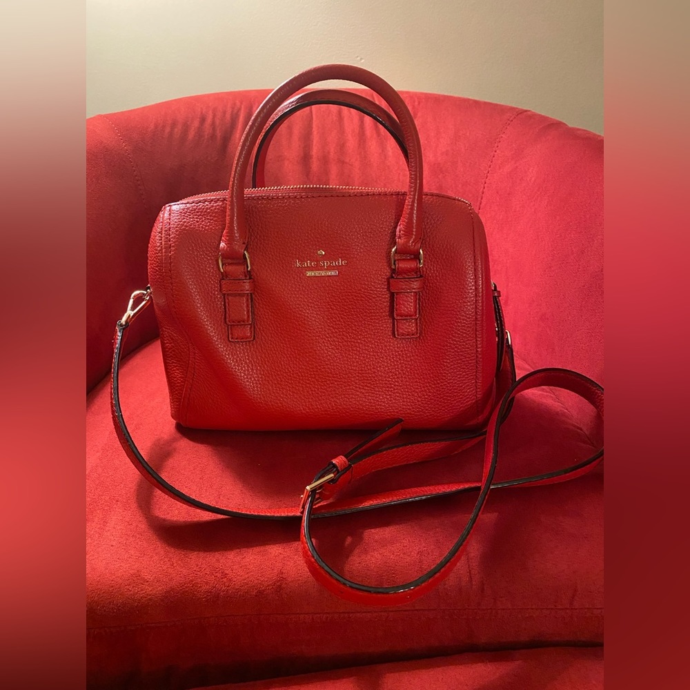 Kate Spade Women's Jackson Street Large Lane Bag PXRU8049 Red
